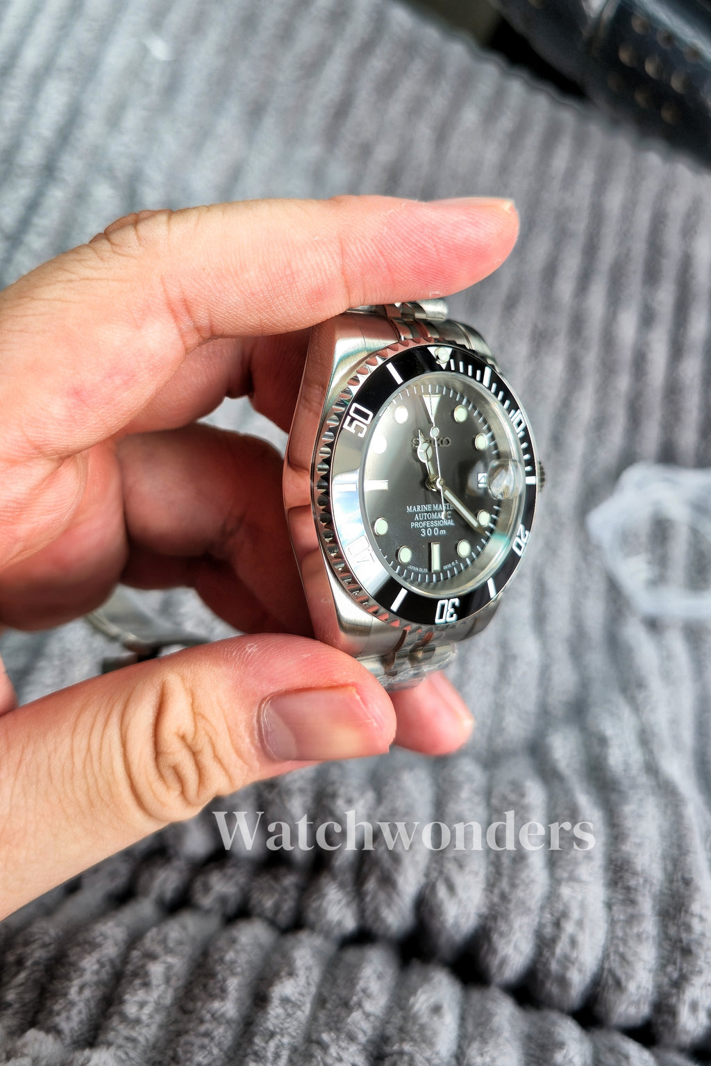 SEIKOMOD SUBMARINER BLACK 黑水鬼
