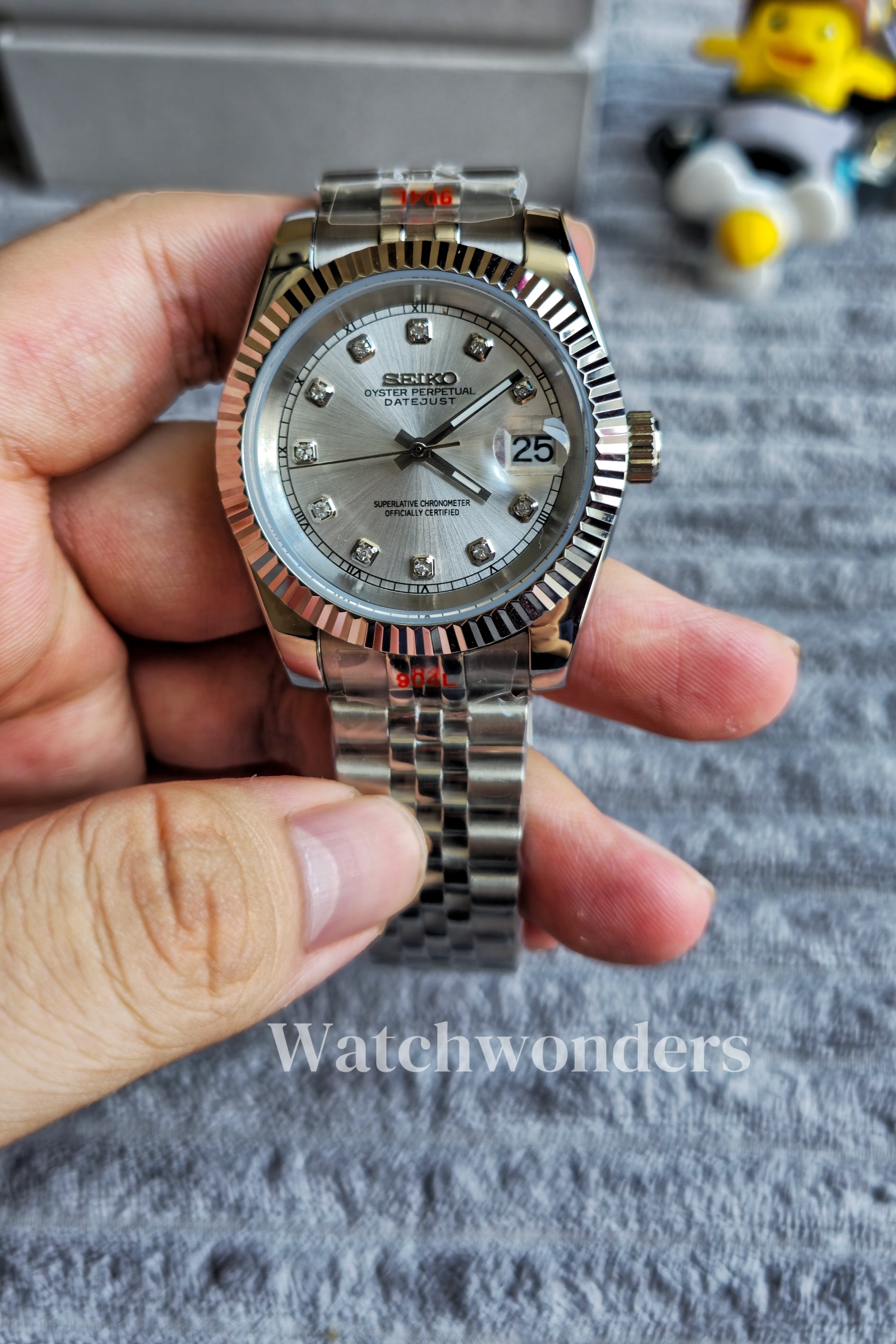 SEIKOMOD DATEJUST 亮银
