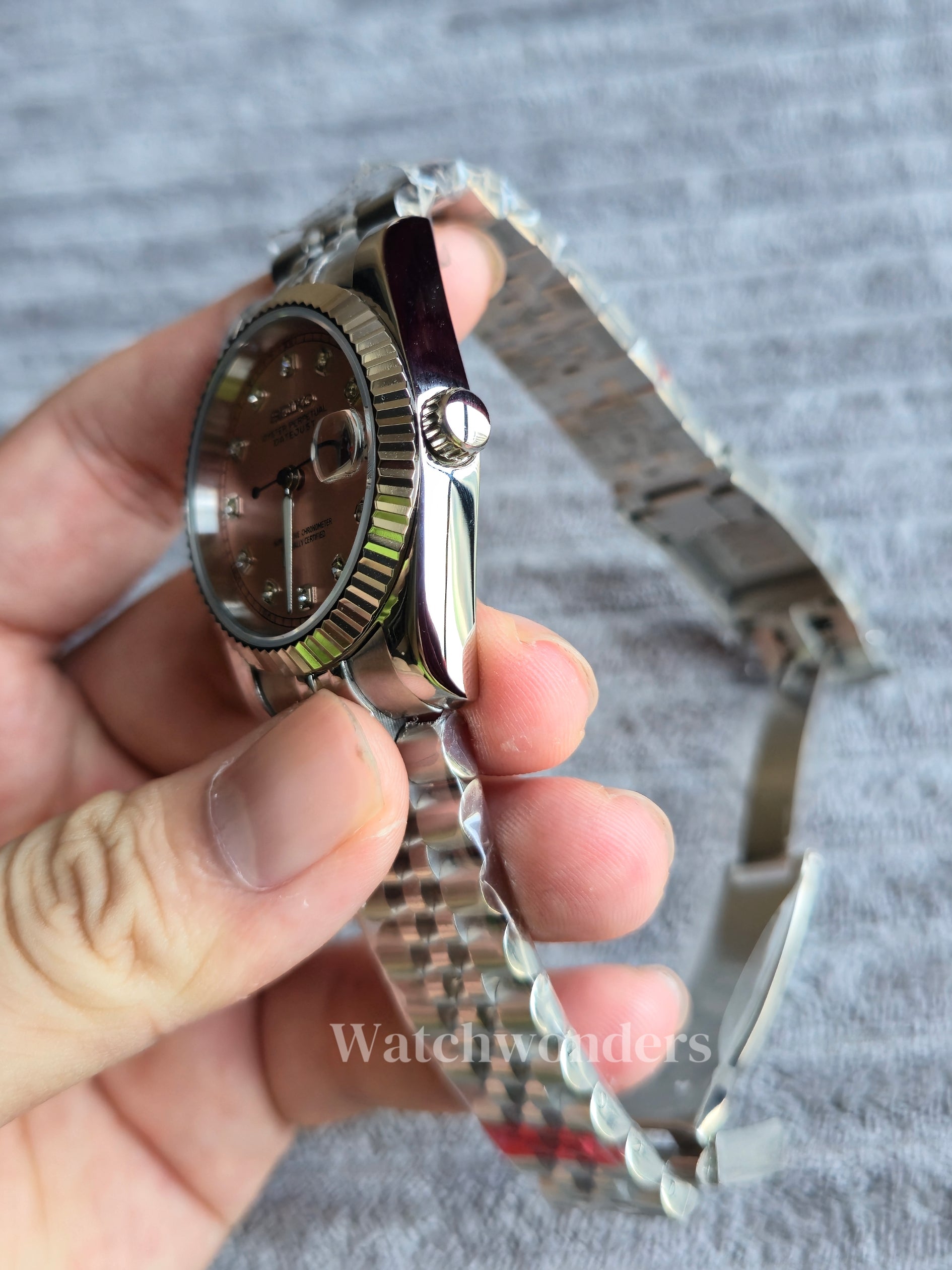 SEIKOMOD DATEJUST PINK DIAMOND 微粉砖石