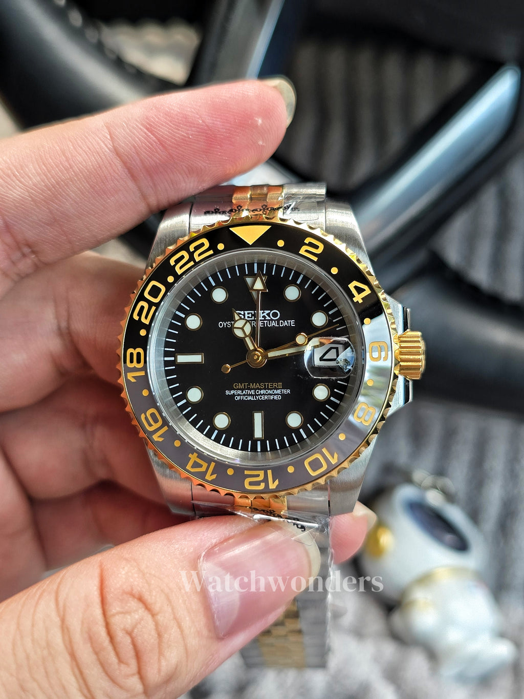 SEIKOMOD GMT GOLD帝王渐金