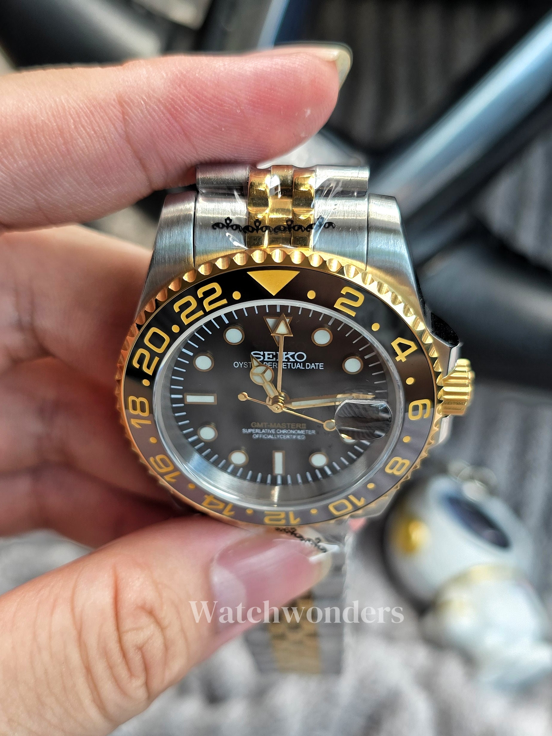 SEIKOMOD GMT GOLD帝王渐金