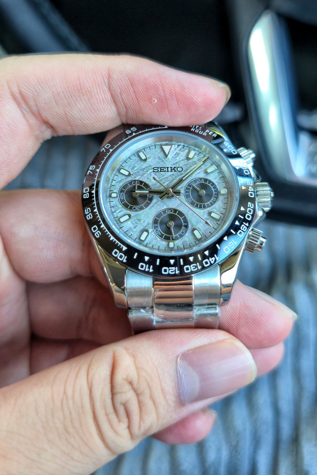 SEIKOMOD DAYTONA METEORITE陨石面（钢带款）