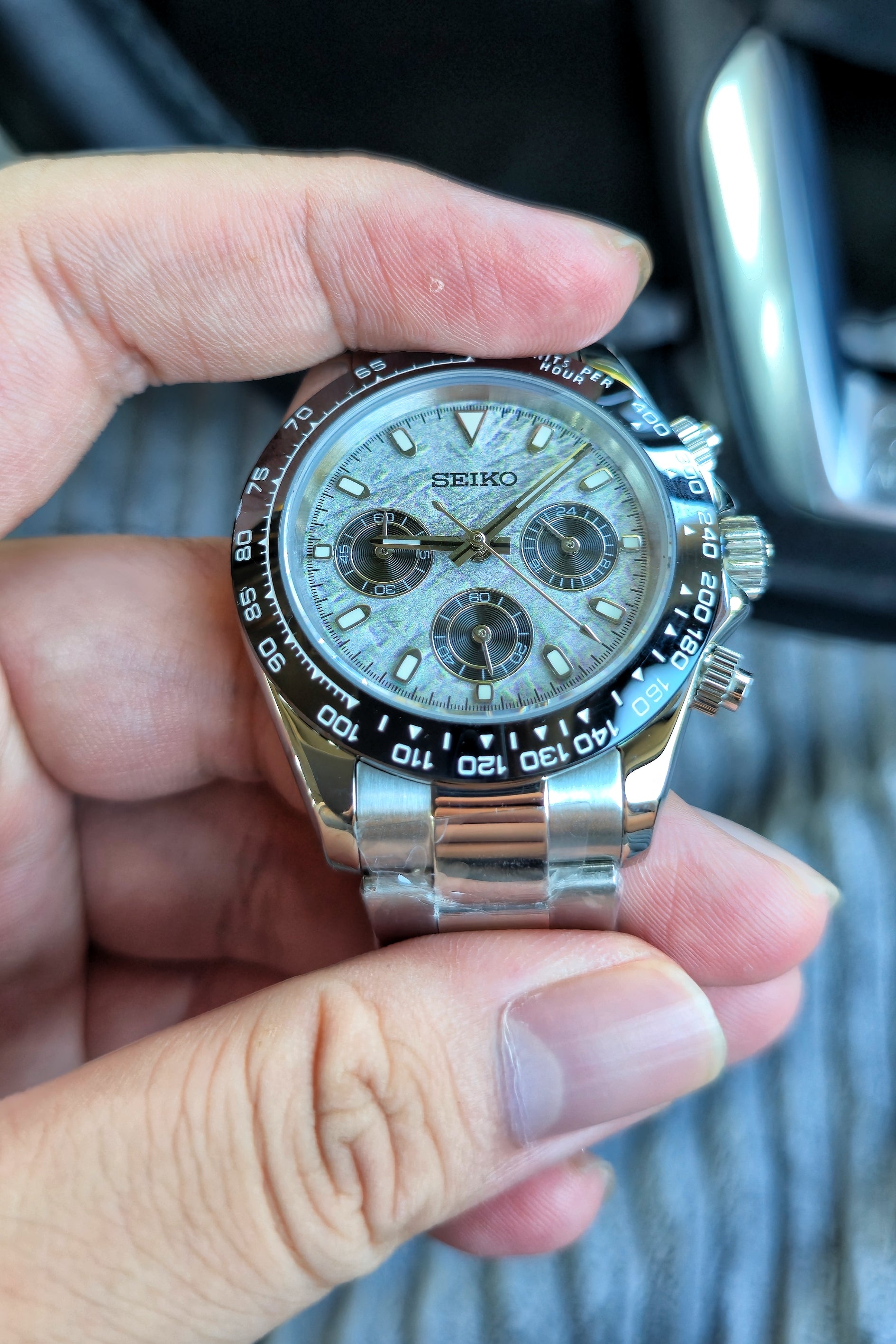 SEIKOMOD DAYTONA METEORITE陨石面（钢带款）
