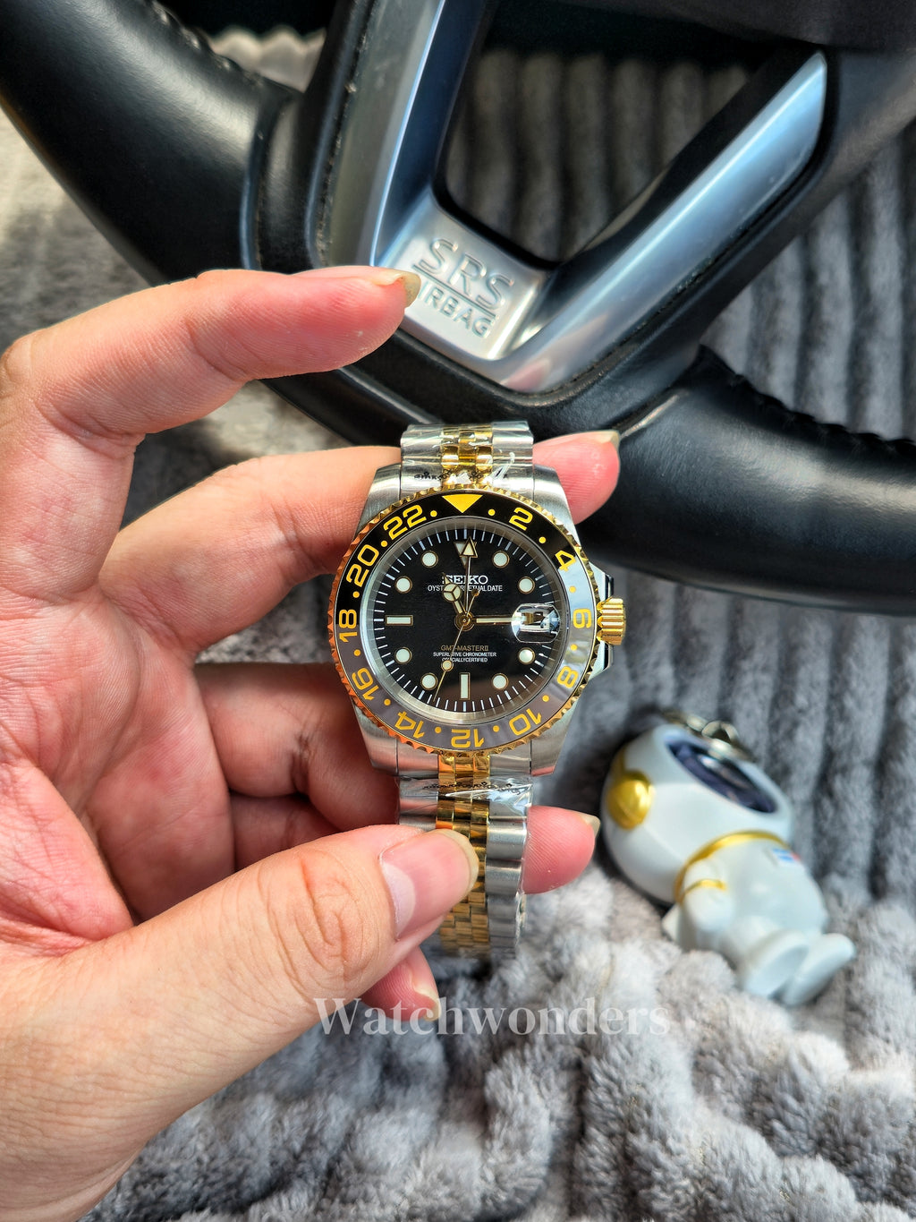 SEIKOMOD GMT GOLD帝王渐金