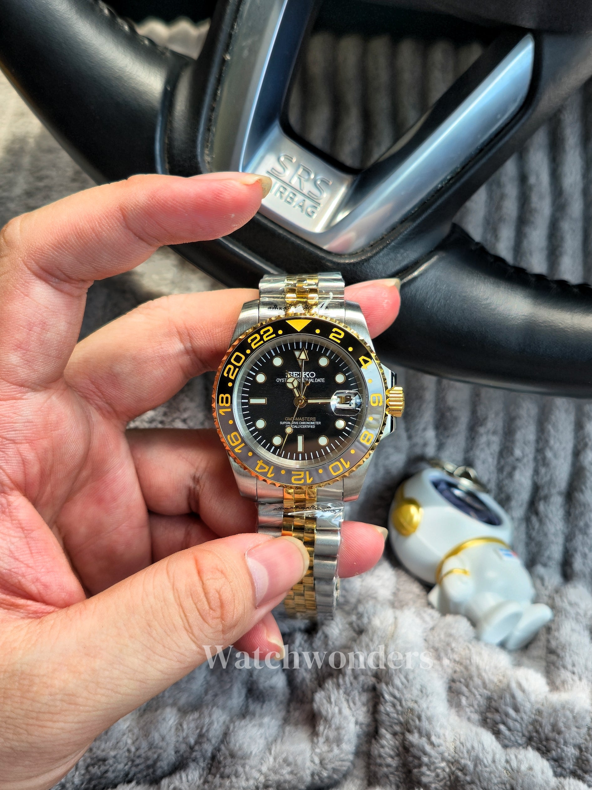 SEIKOMOD GMT GOLD帝王渐金