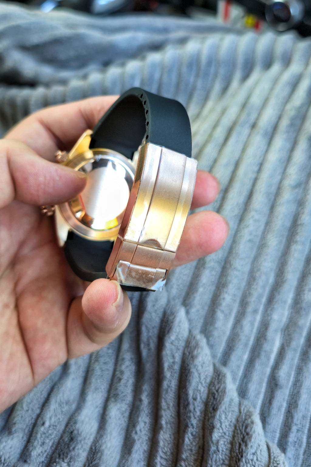 SEIKOMOD Daytona Black and Rosegold 复古玫瑰金