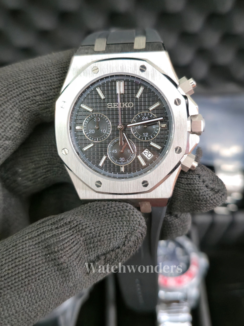 SEIKOMOD ROYAL OAK BLACK八角橡木