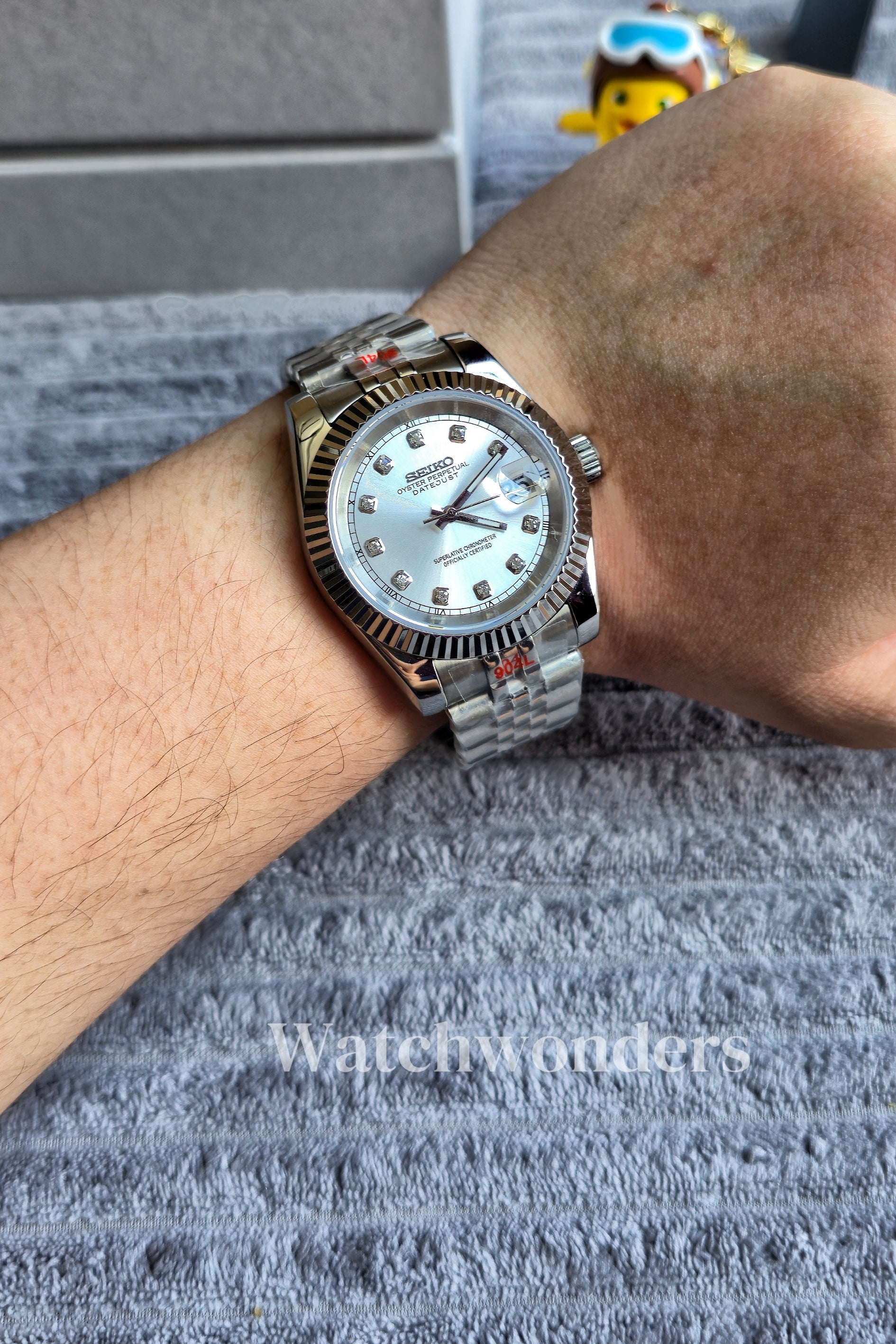 SEIKOMOD DATEJUST 亮银