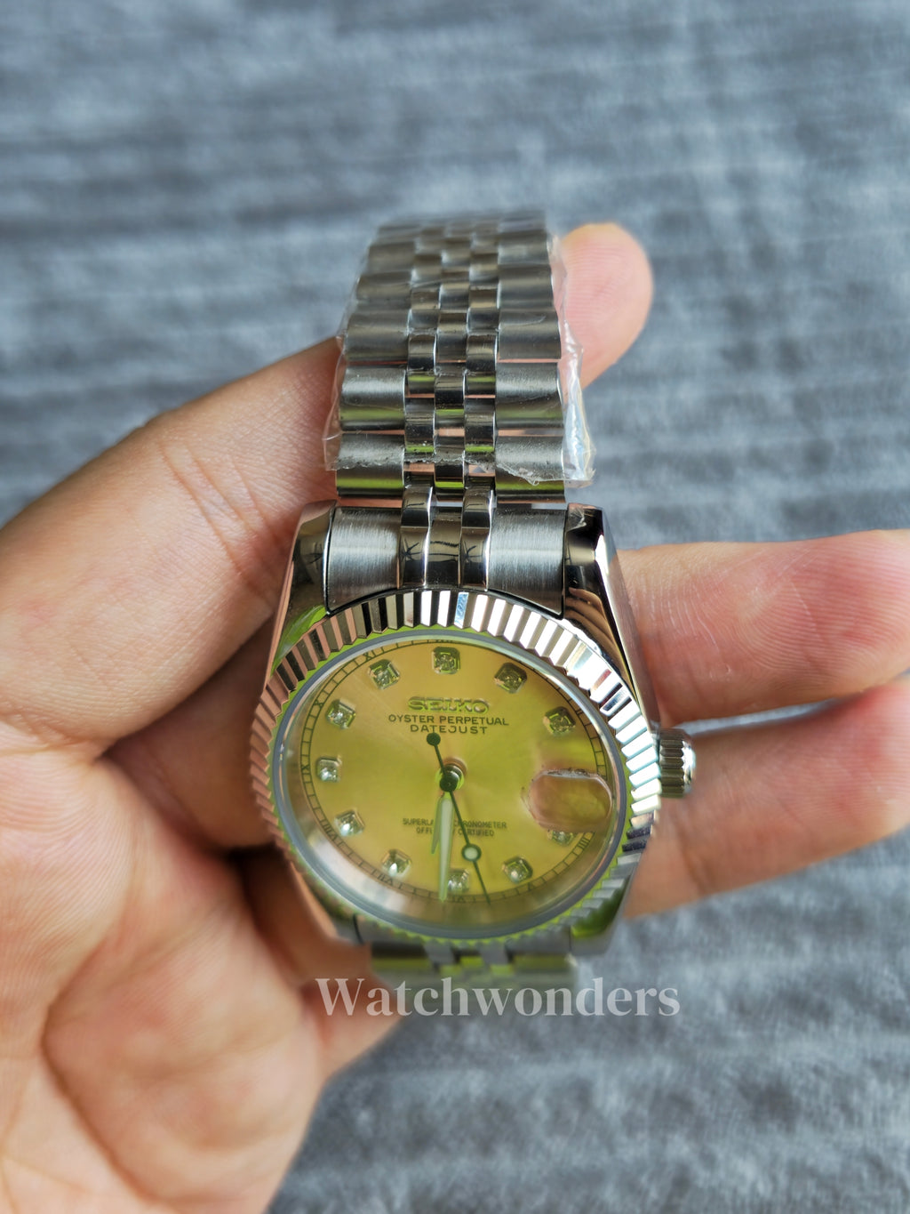 SEIKOMOD DATEJUST PINK DIAMOND 微粉砖石