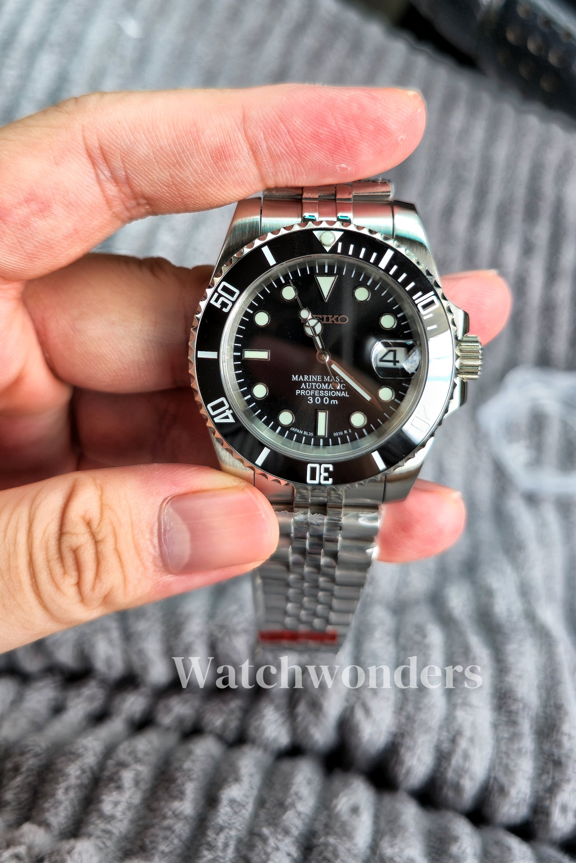 SEIKOMOD SUBMARINER BLACK 黑水鬼