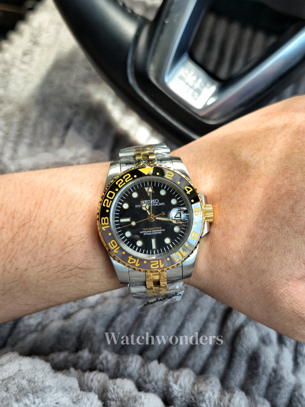 SEIKOMOD GMT GOLD帝王渐金