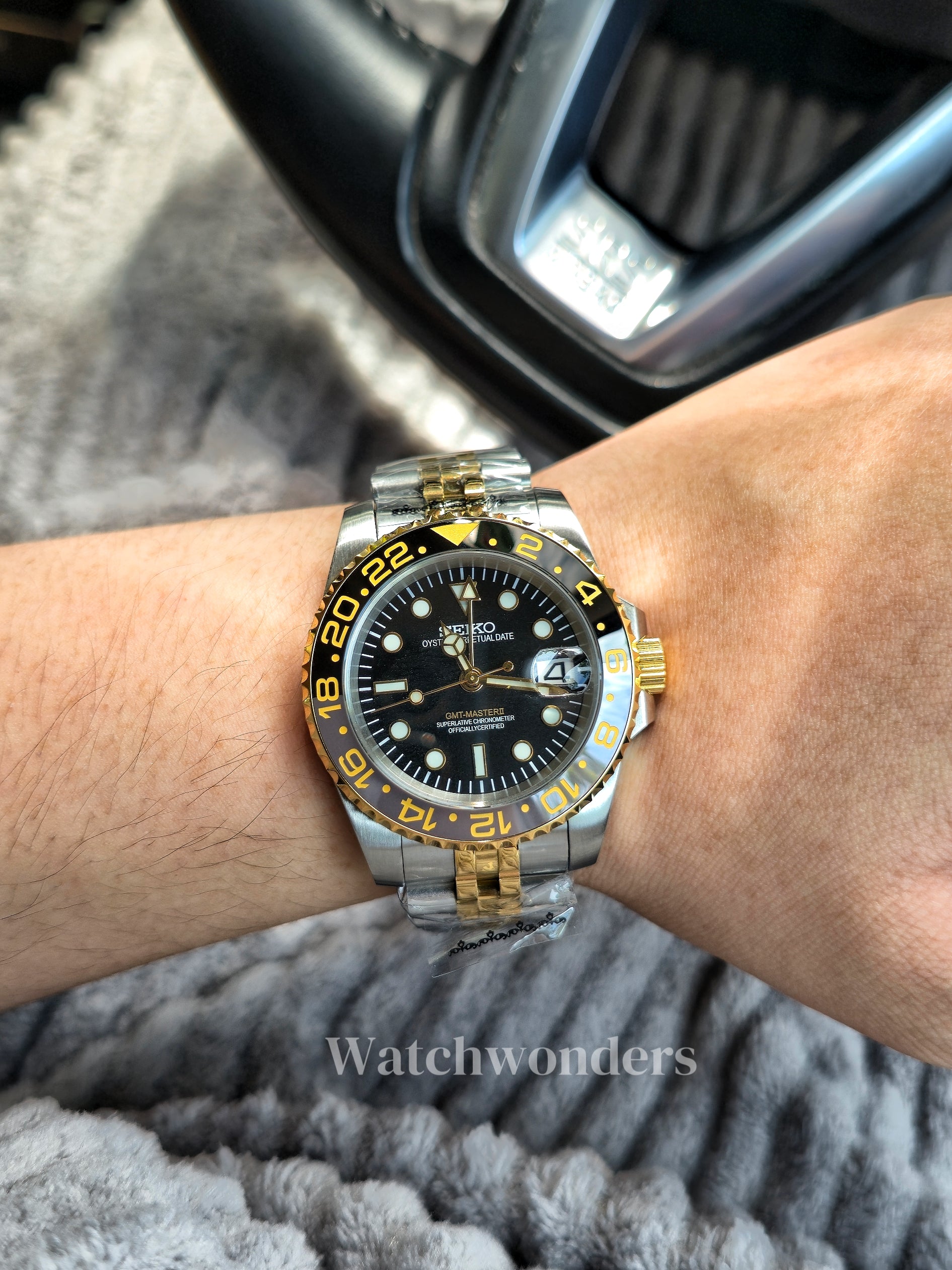 SEIKOMOD GMT GOLD帝王渐金