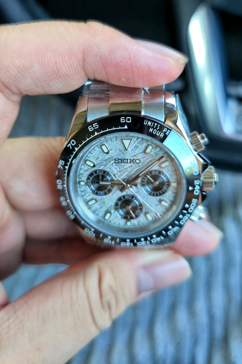 SEIKOMOD DAYTONA METEORITE陨石面（钢带款）