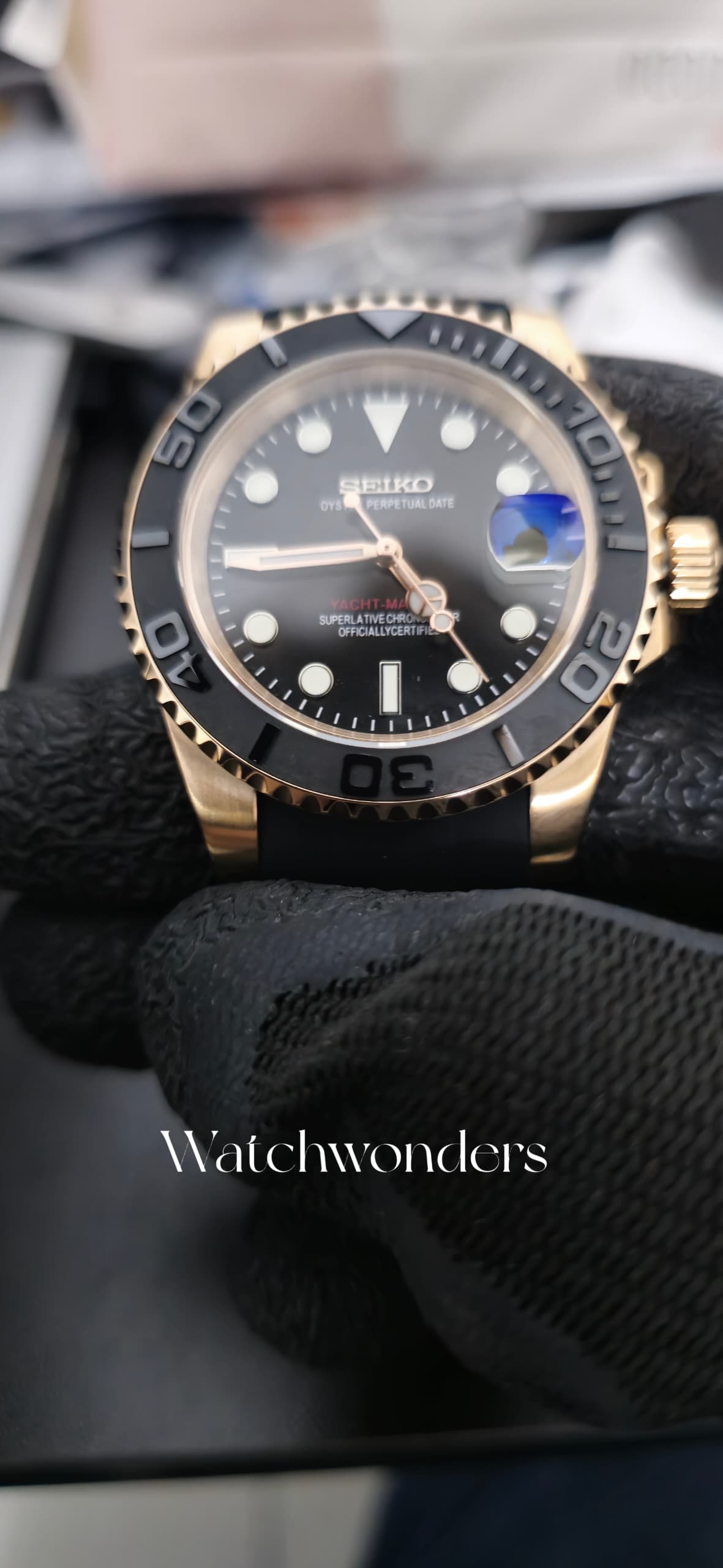 SEIKOMOD Sub Rose Gold玫瑰金水挺💯💯