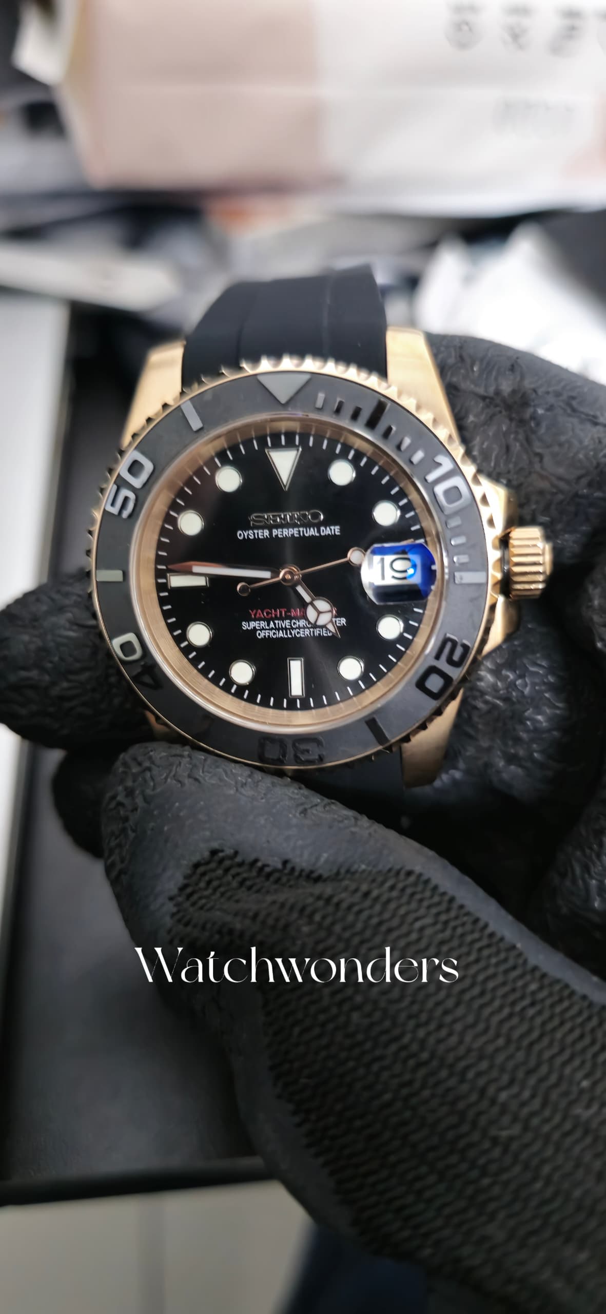 SEIKOMOD Sub Rose Gold玫瑰金水挺💯💯