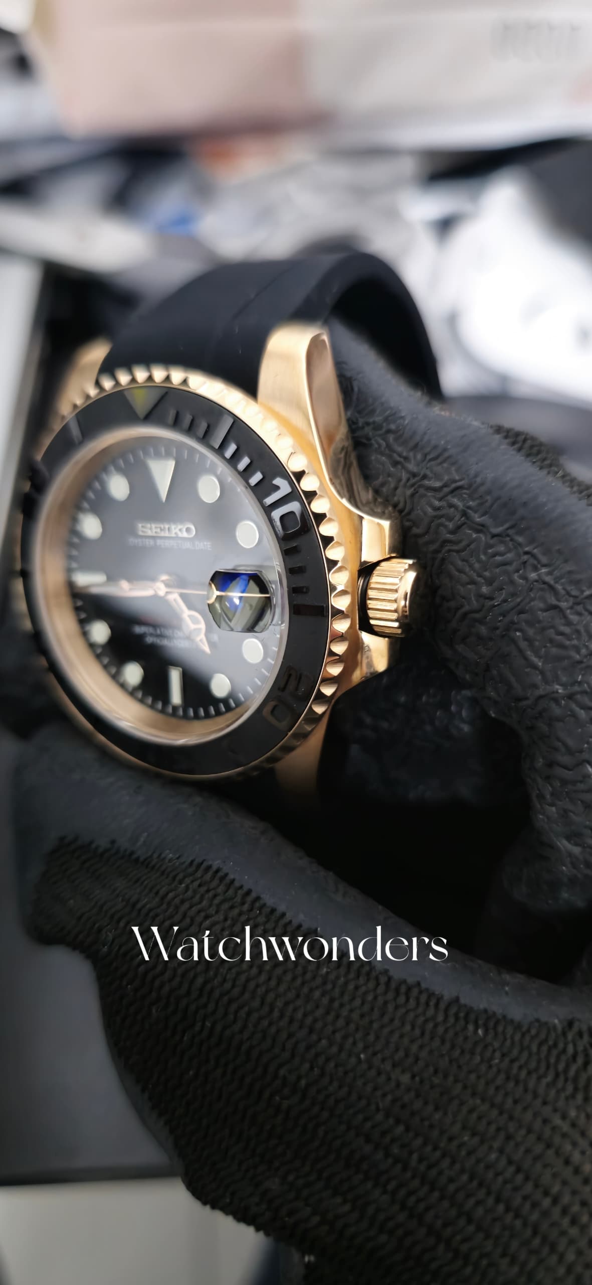 SEIKOMOD Sub Rose Gold玫瑰金水挺💯💯